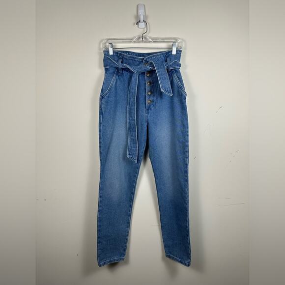 Sezane Leandro Trousers Paper bag Waist Size 36 EUC - Picture 2 of 7